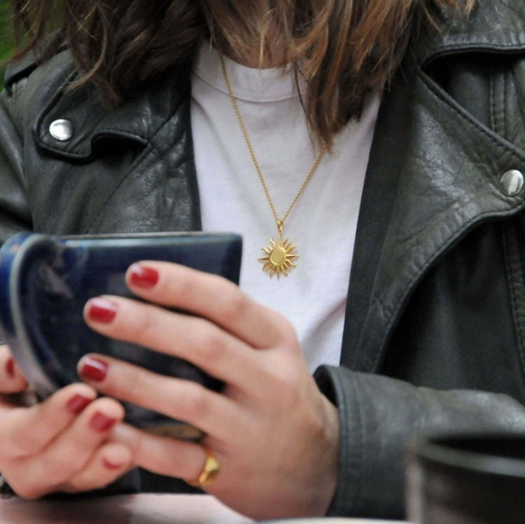 Stainless Steel Women's Necklace 18k Gold Plated