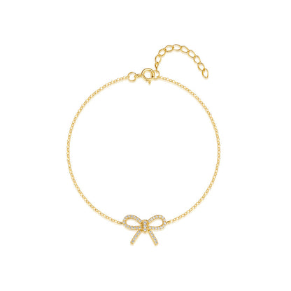 Zircon Bow Bracelet