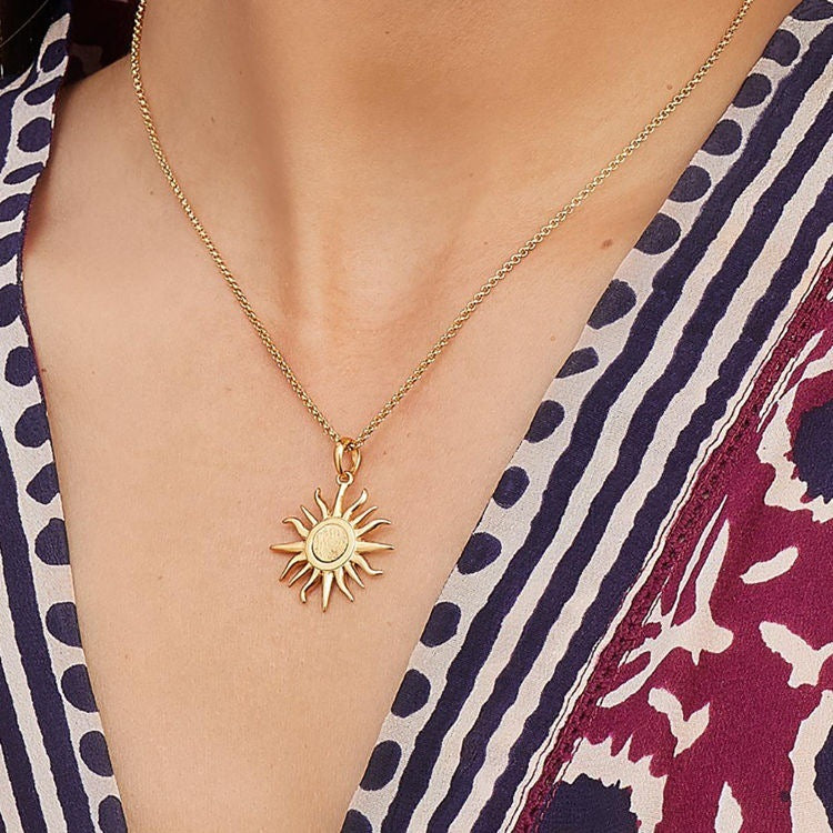 Stainless Steel Women's Necklace 18k Gold Plated