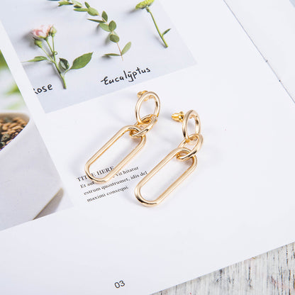 Needle Hoop Earrings