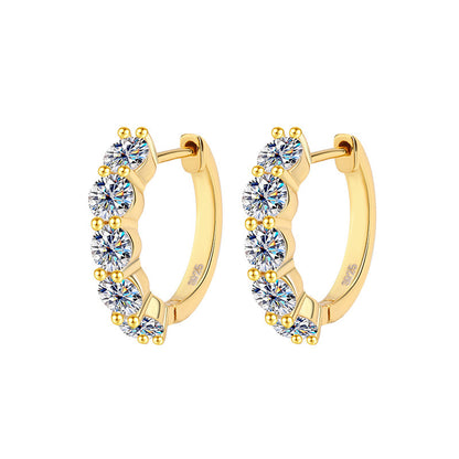 S925 Sterling Silver Moissanite Earrings