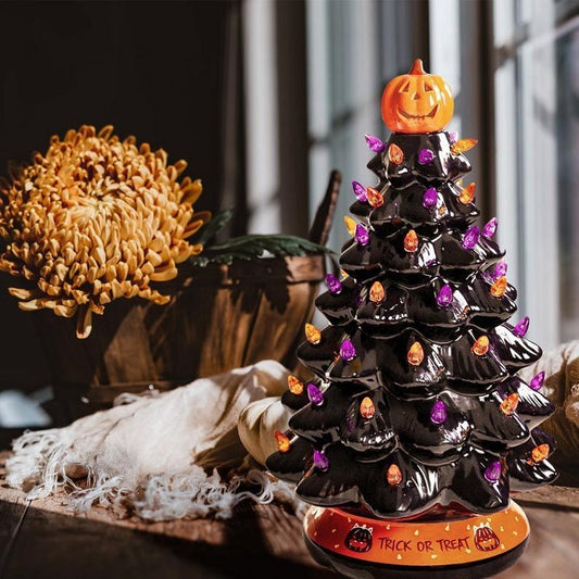 Halloween Glowing Tree Decoration – Light-Up Ornament