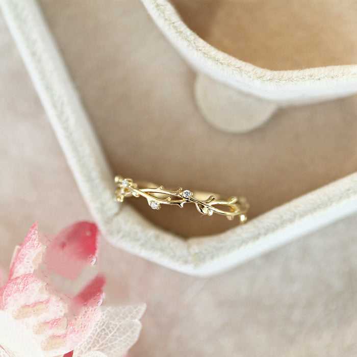 All-match 925 Sterling Silver Gold Plated Ring